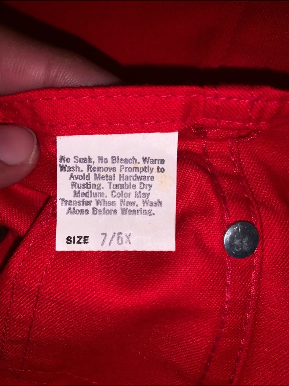 Vintage OshKosh B'gosh Red Shortalls Size: 7/6X Made in U.S.A. 100% Cotton